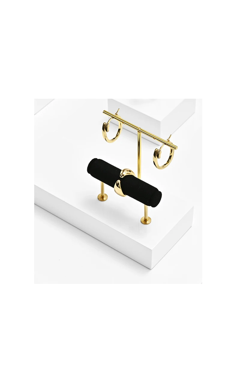 Oirlv Weißgold Schmuck-Präsentationsset Ständer für Ring, Ohrring, Halskette, Armband, Uhr, Vitrine, Ladentheke, Einzelhandel – Detail 2