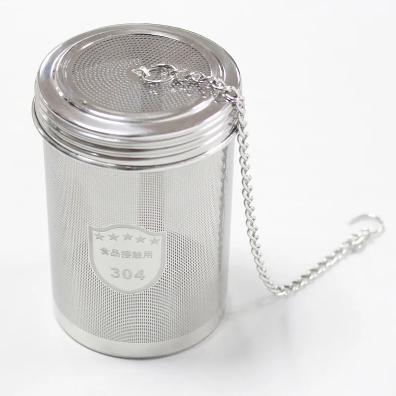 304 Stainless Steel Tea Strainer Leaf Spice Herbal Teapot Reusable Mesh Filter Home Kitchen Tool