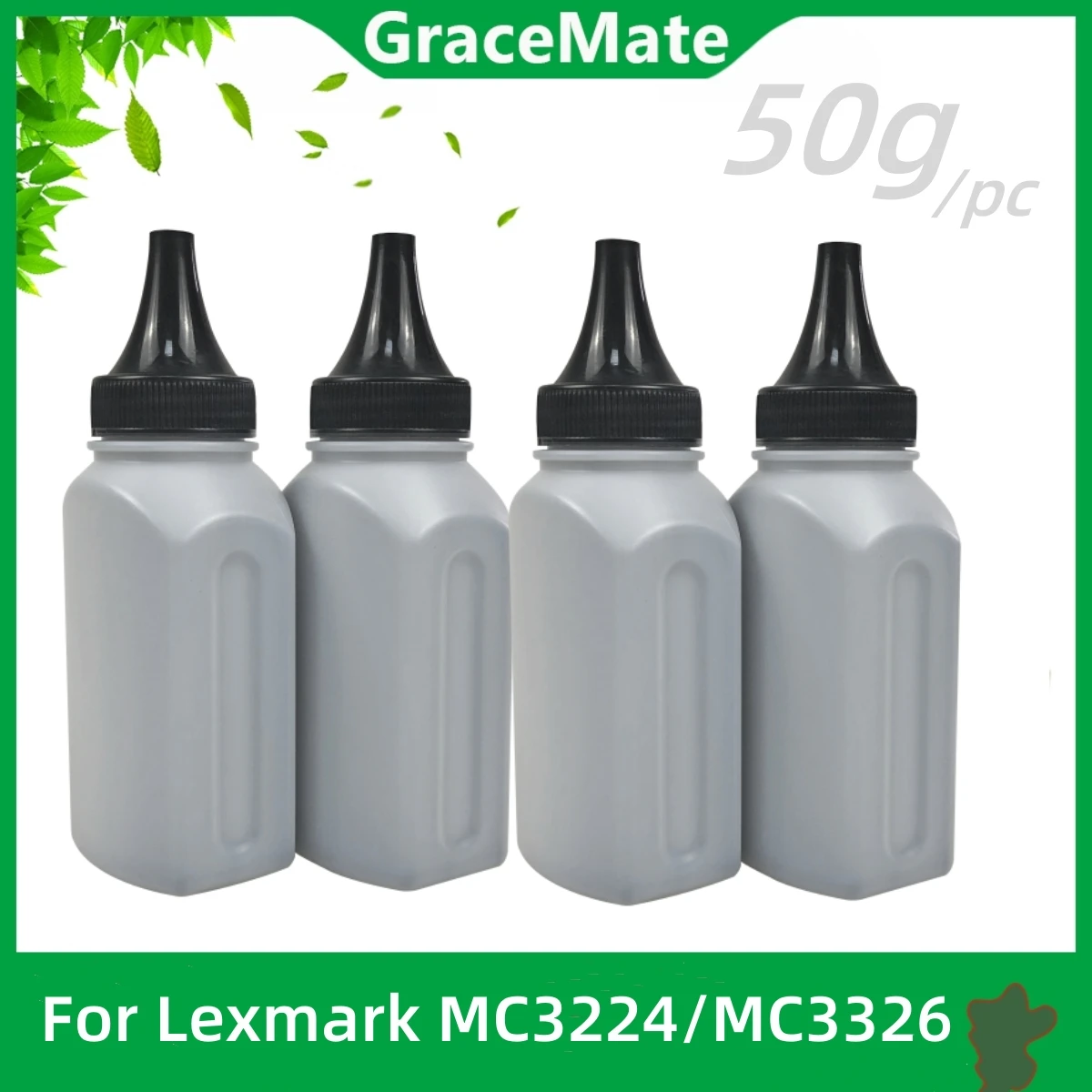 

4 шт. черный тонер-порошок для Lexmark C3426 C3426dw MC3426 MC3426adw MC3224adwe MC3326adwe MC3224dwe заправка картриджа принтера