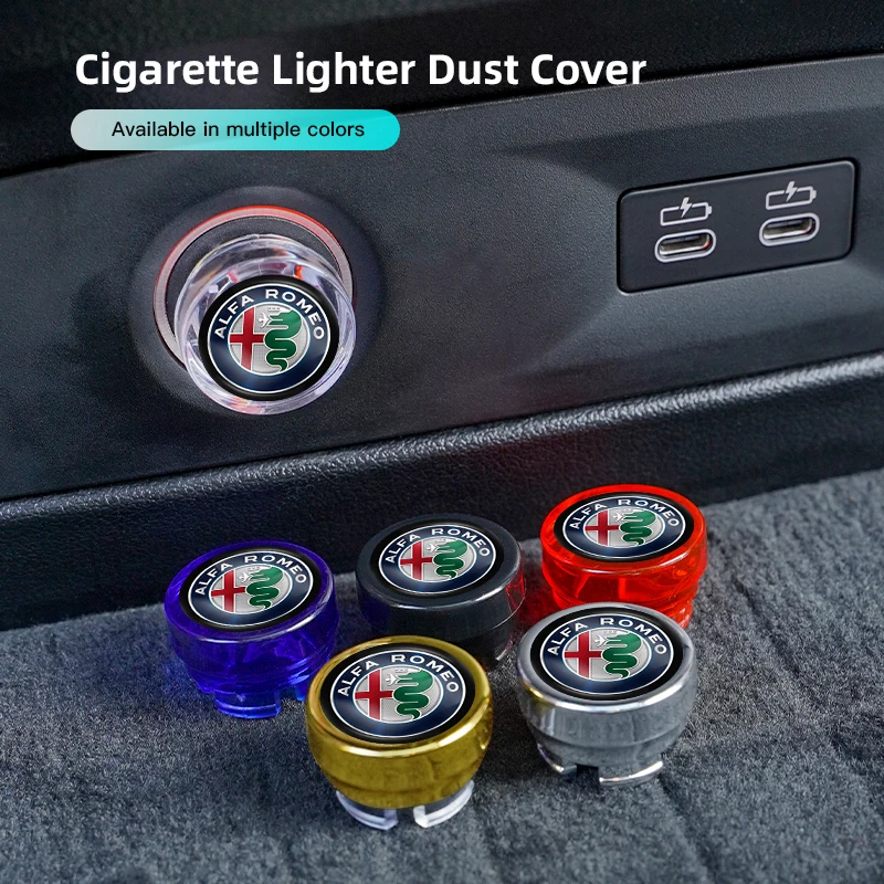 Car keychain/Car Cigarette Lighter Cap Auto Lighter Dust Proof Cover  Accessorie For Alfa Romeo 159 Spider Giulia Giulietta 147