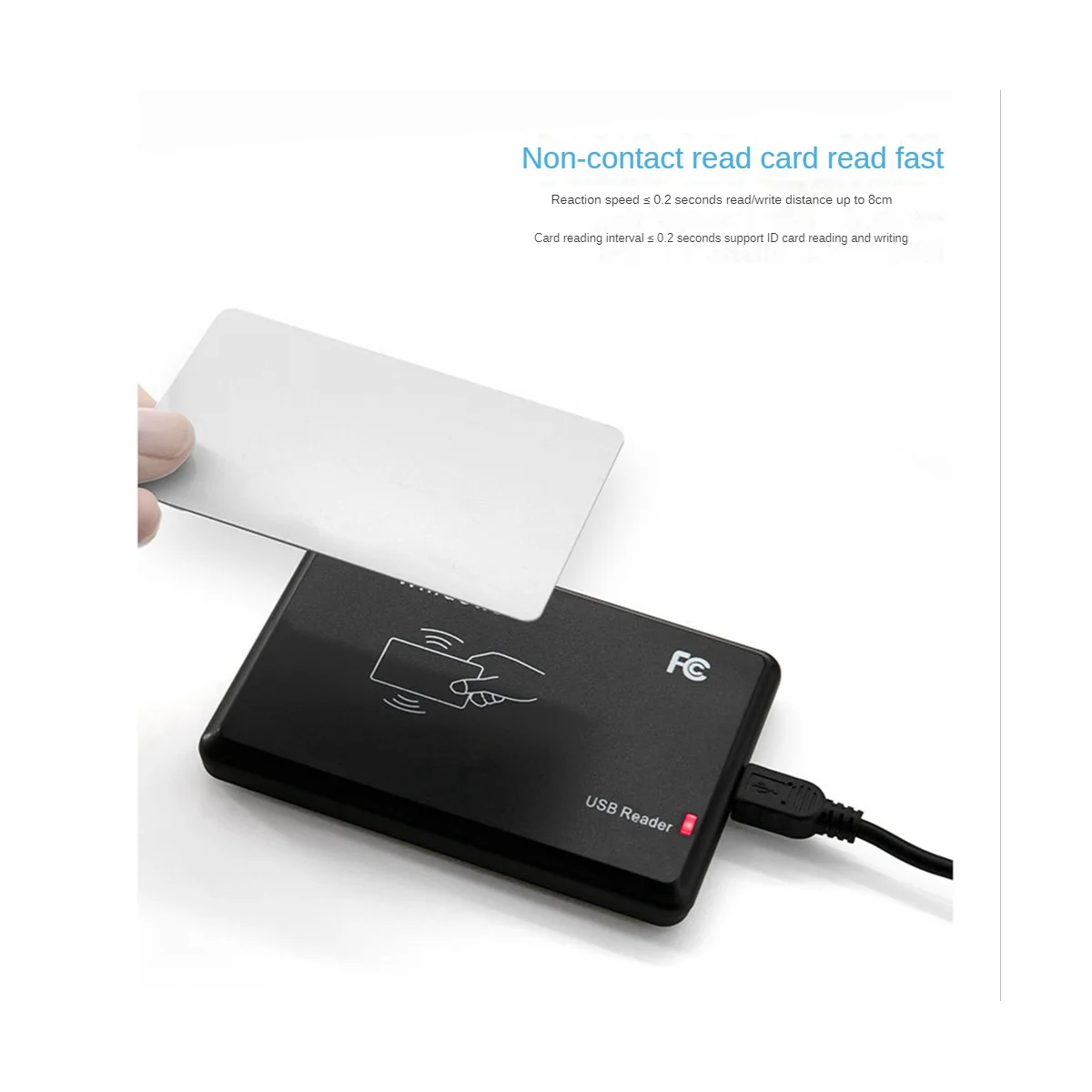 RFID Card Reader Low Frequency 125KHZ USB Interface Access Control Card Issuer