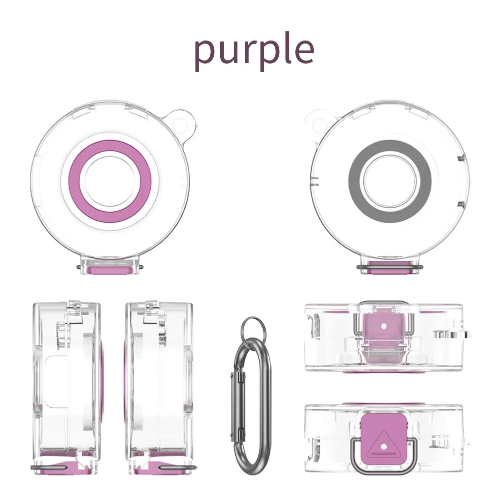 For Oura Ring Gen3 Charger Protective Case Transparent PC Hard Shell Smart Ring Charger Protective Sleeve Smart Ring Accessories