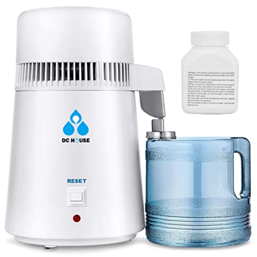 

1 Gallon Water Distiller Machine 750W 4L Pure Distilled Water Maker Machine for Home Countertop Table Desktop Drinking Purifier
