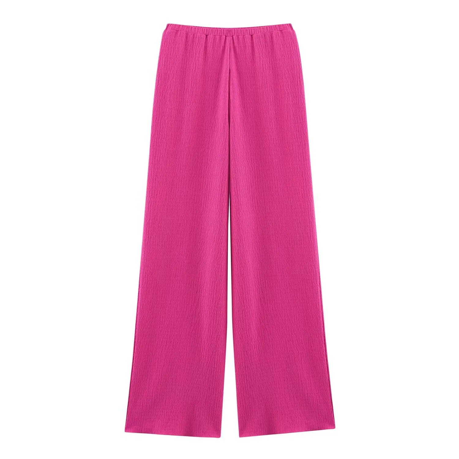 กางเกงขายาวเอวสูงทรงหลวมผ้าเนื้อดีสไตล์ยุโรปและอเมริกาแฟชั่นใหม่ปี 2025 สำหรับผู้หญิง ให้ลุคที่ดูดี มีสไตล์ และใช้งานได้หลากหลาย