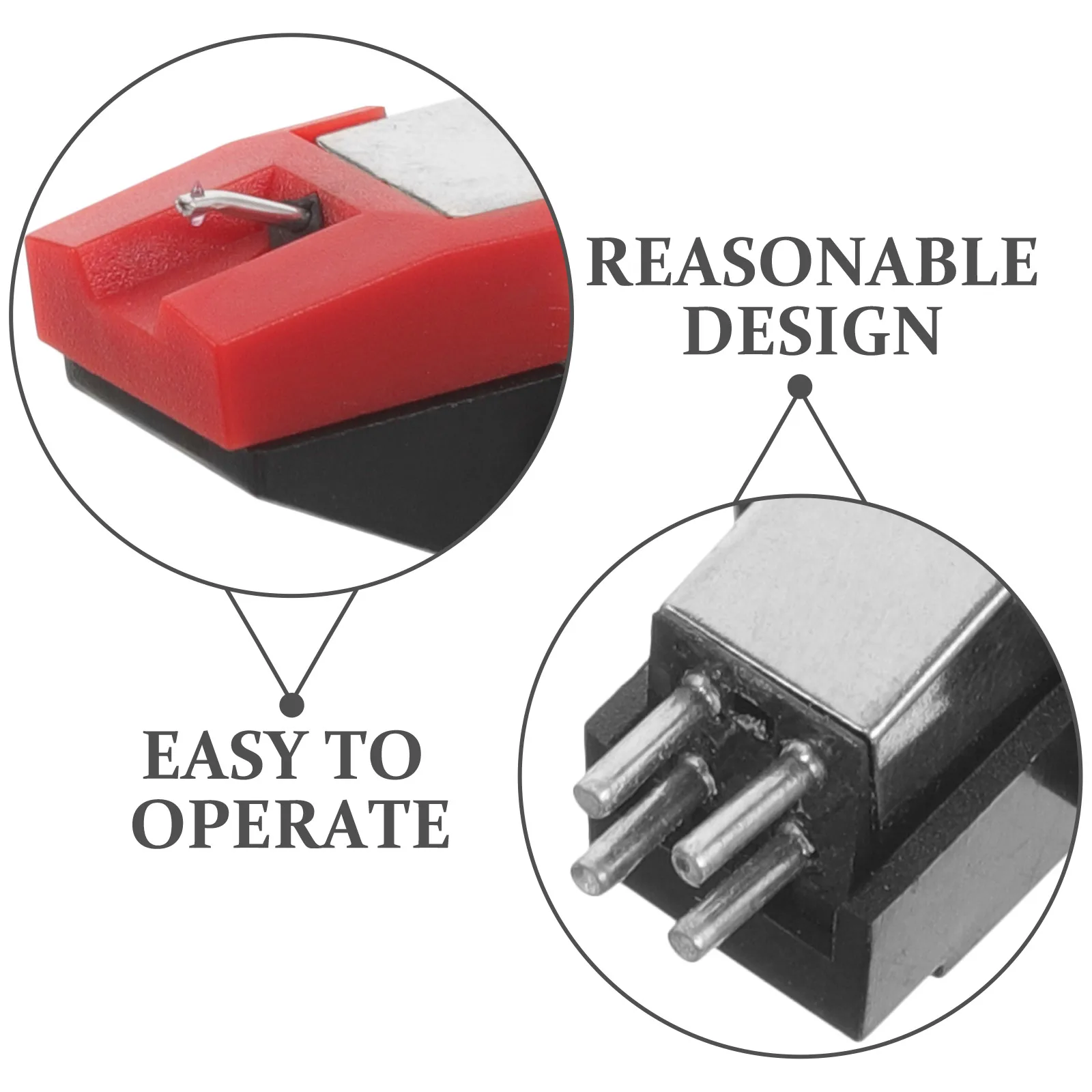 

Moving Magnetic Vocal Head Replacement Vinyl Needle Pickup Stylus for Turntable Player Phonograph