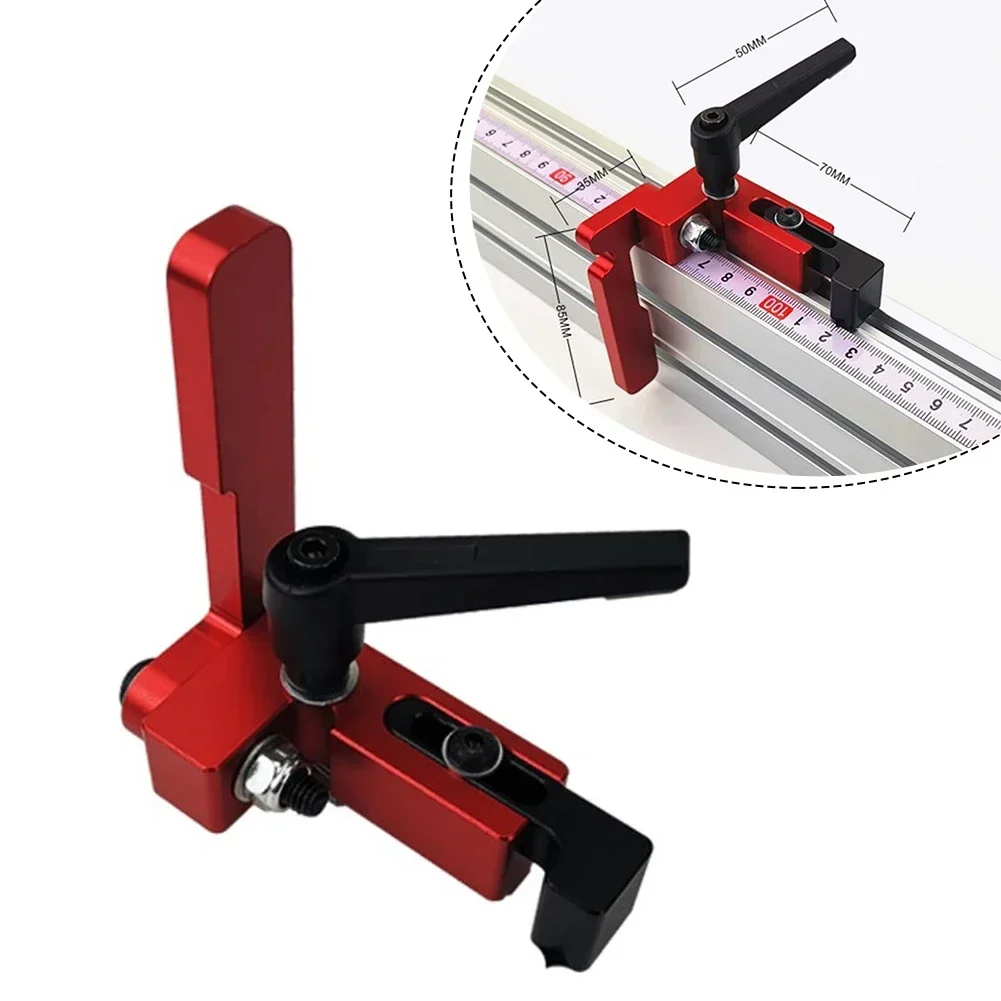 T-Rail 75 Type T-Slot T-Track Router Fence Aluminium Woodworking Backer Saw  For CNC Table Saw Router Table