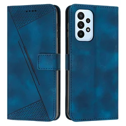 Leather Geometric Wallet Case Book For Samsung Galaxy A12 A22 A32 A52 A72 5G A21s A31 A41 A51 A71 A10 A20 A30 A50 A70 Flip Cover