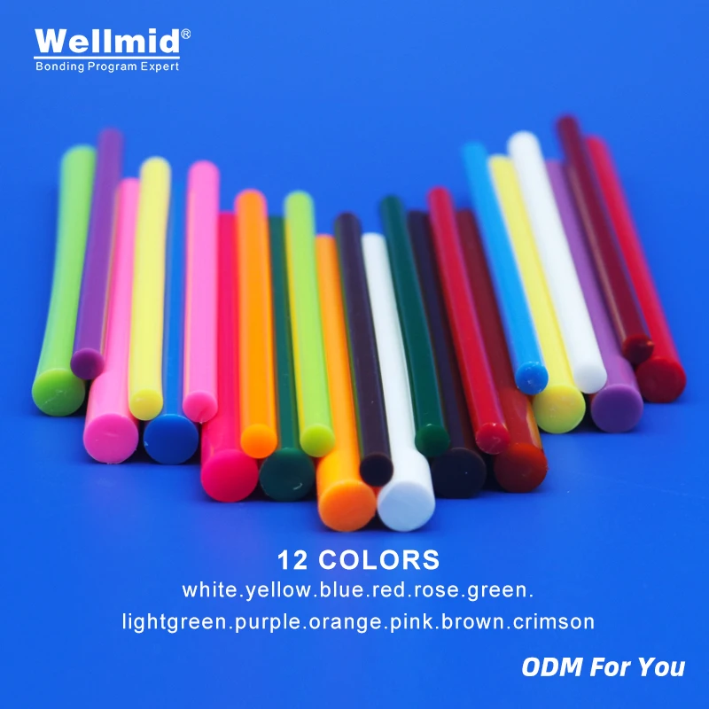 Colorful Hot Melt Glue High Performance EVA Stick DIY Artworks Decorations Toys bonding colored drawing or stereoscopic drawings