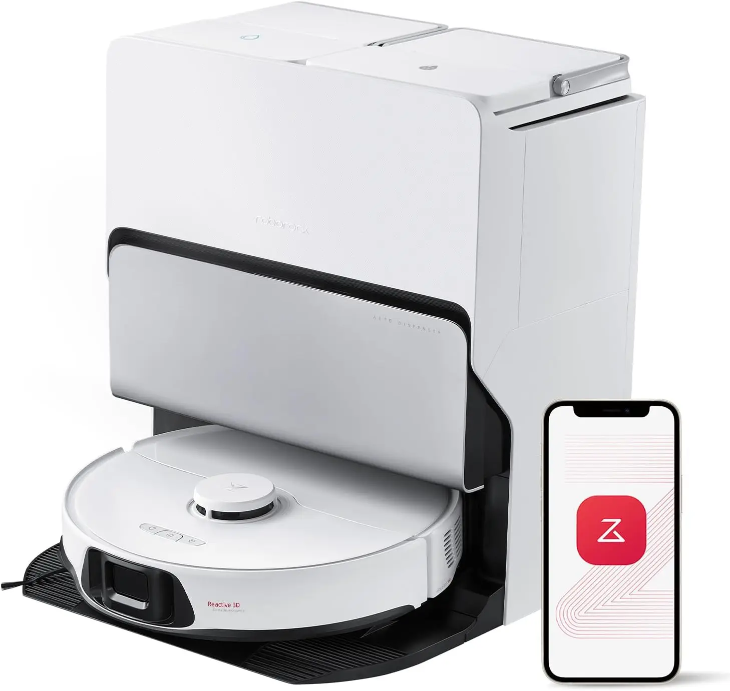 

roborock S8 Max Ultra Robot Vacuum and Mop, All-in-One Dock, PreciSense LiDAR Navigation, Smart Dirt Detection, Self-Emptying