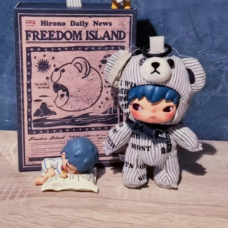 

POP MART HIRONO Daily News Freedom Island Series Anime Figure Blind Box Vinyl Doll Cartoon Decor Toy Surprise Birthday Gift