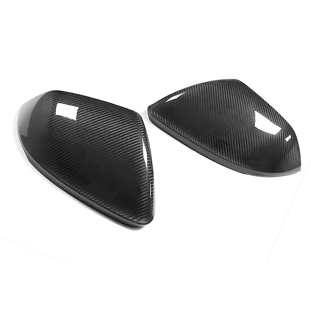 Replacement Rearview Side Mirror Covers Cap For Audi 18-22 Q8 RSQ8 Lamborghini URUS Dry Carbon Fiber Shell No Blind Spot Assist