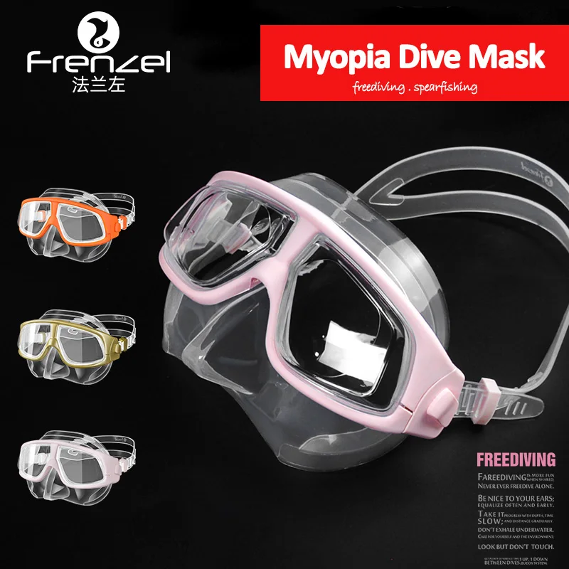 Shortsighted Diving Mask Anti-Fog Dive Goggles with Myopia Lens for  Adult Nearsighted Youth Freediving, Spearfishing, Scuba Div