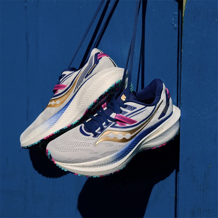 

Saucony Triump-h Victory 20 Running Shoes Mesh New Men's and Women's Lightweight Shock Absorbing Breathable Sneakers for Men