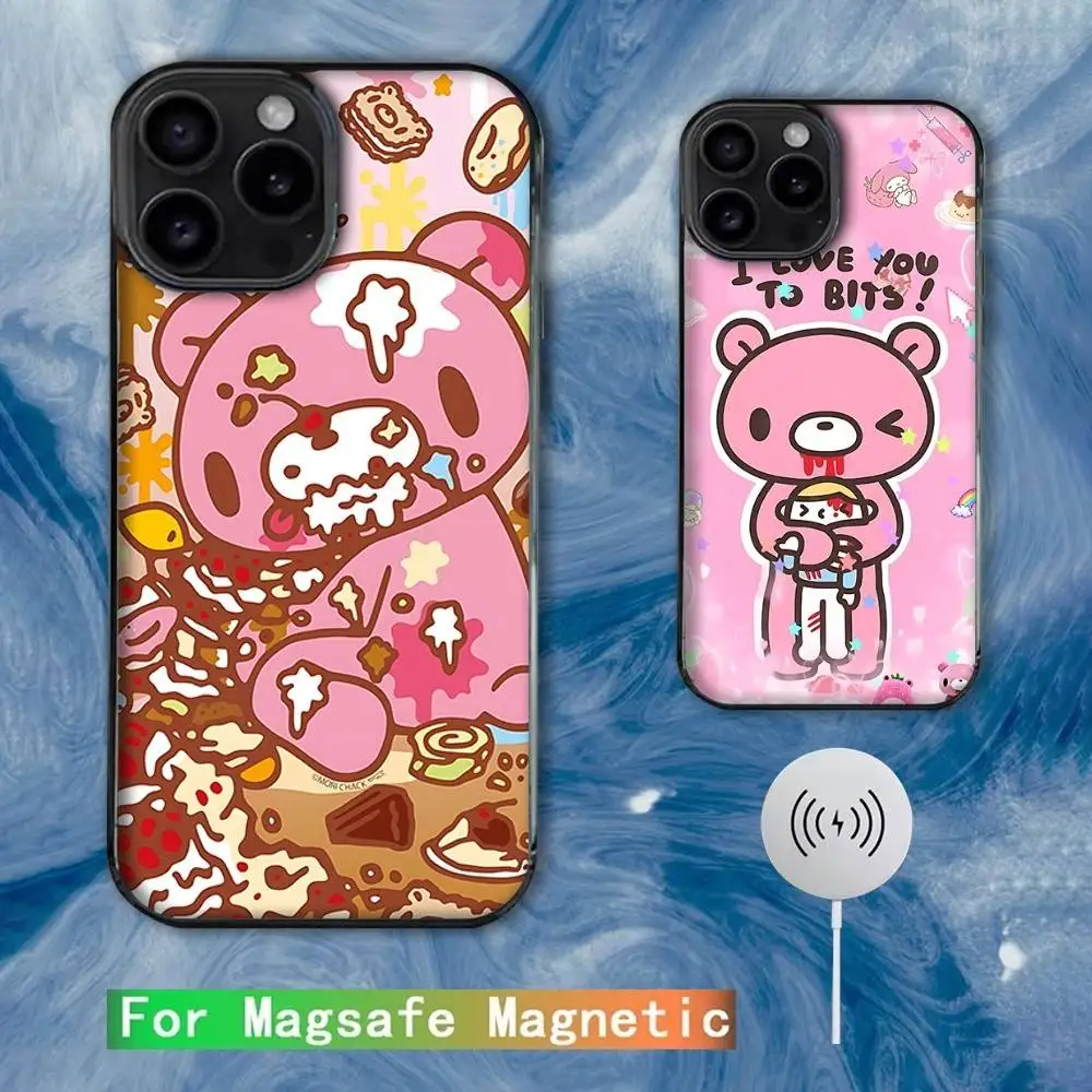 

Cute G-GloomyS Bear Phone Case For iPhone 16e,16,15,14,13,12,11,Plus,Pro,Max,Mini Magsafe Magnetic Wireless Charging