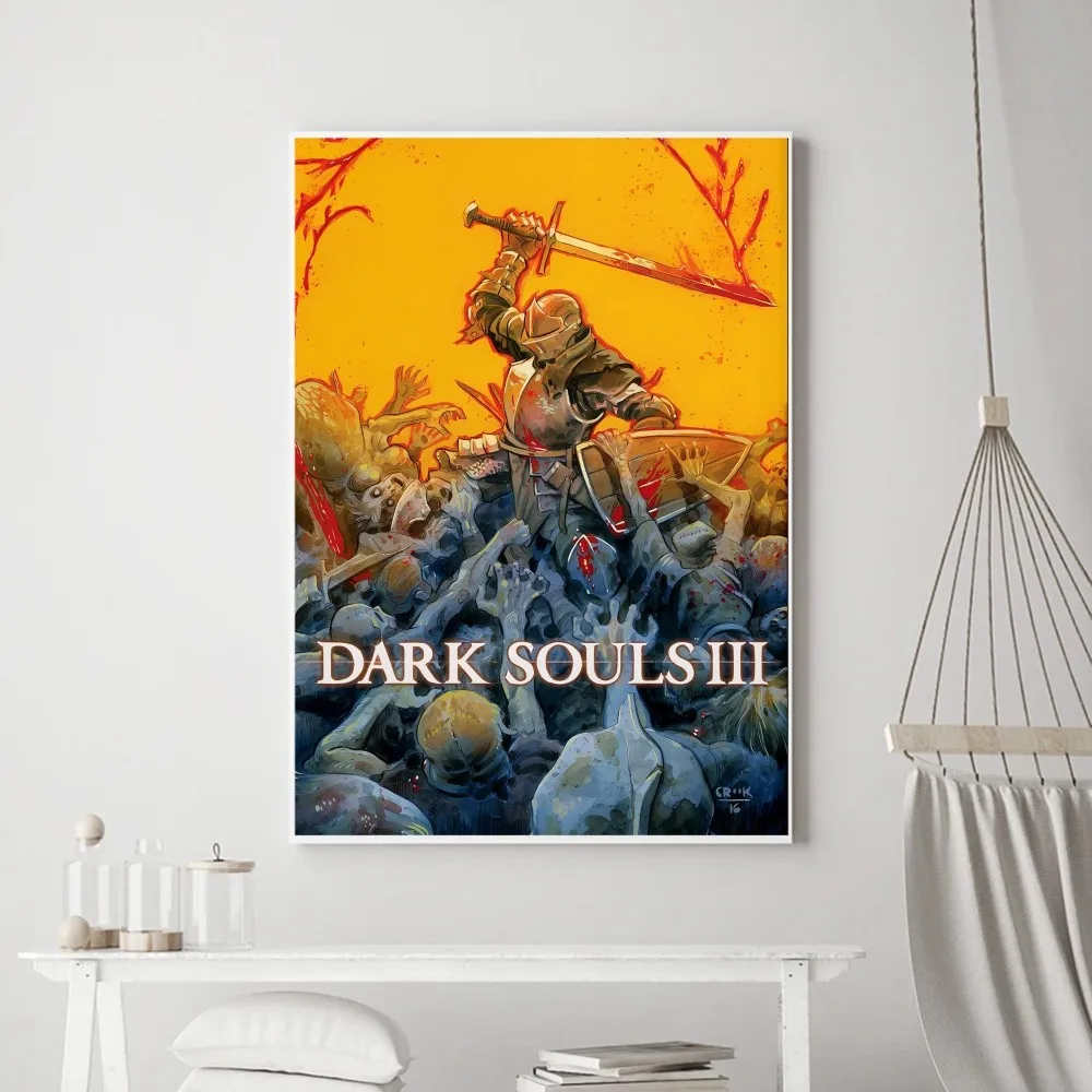 Dark Souls Game Art Poster Prints Wall Painting Bedroom Living Room Wall Bar Restaurant Sticker Small