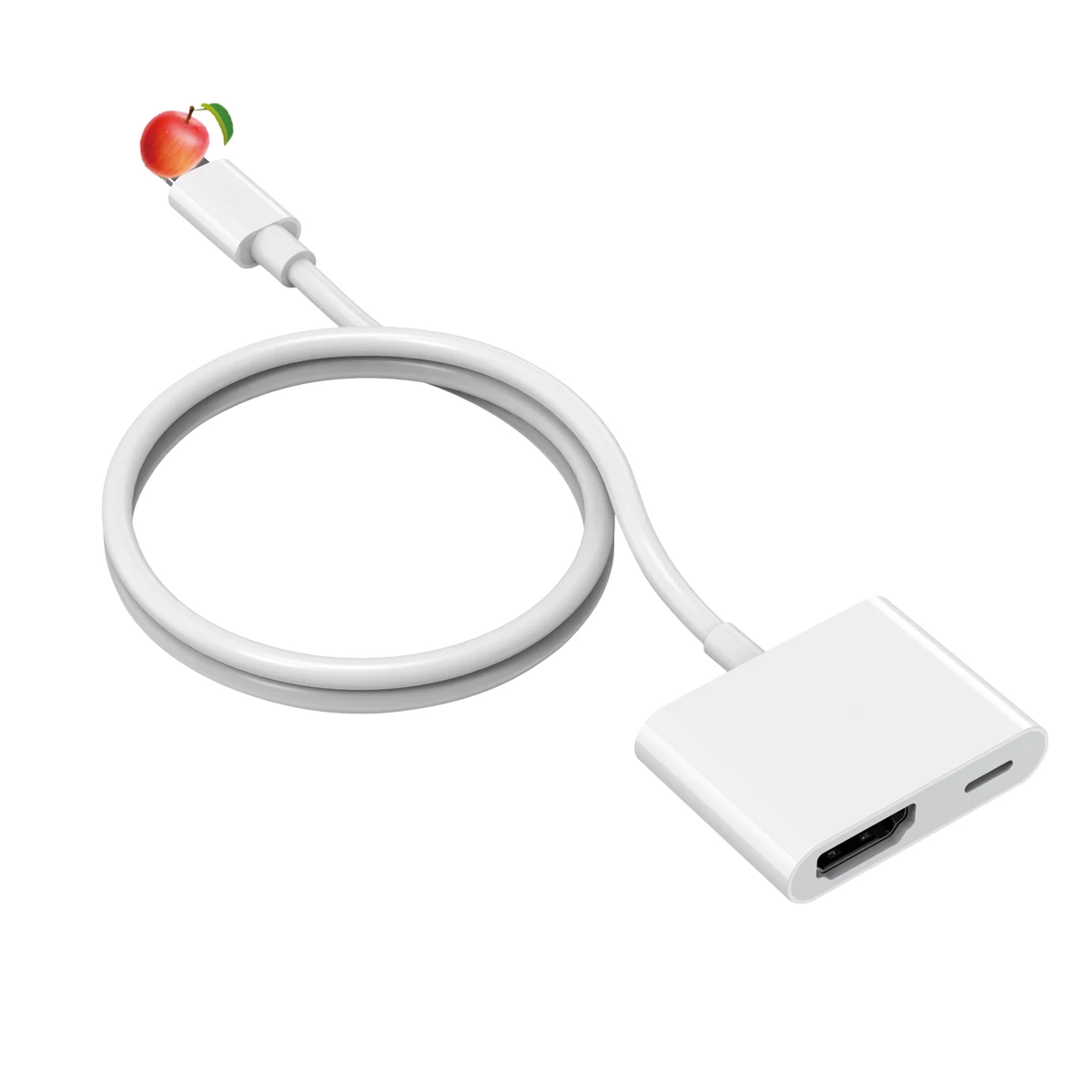 아이폰 아이패드 용 AIRSKY Lightning to PD HDMI 도킹 스테이션 허브 IOS 8 9 10 11 12 13 14 15 미러링 라이브 게임 스트리밍 화면 회전 TV 프로젝터 모니터 Moblie 전화 학습 온라인 교육 바 병원 학교