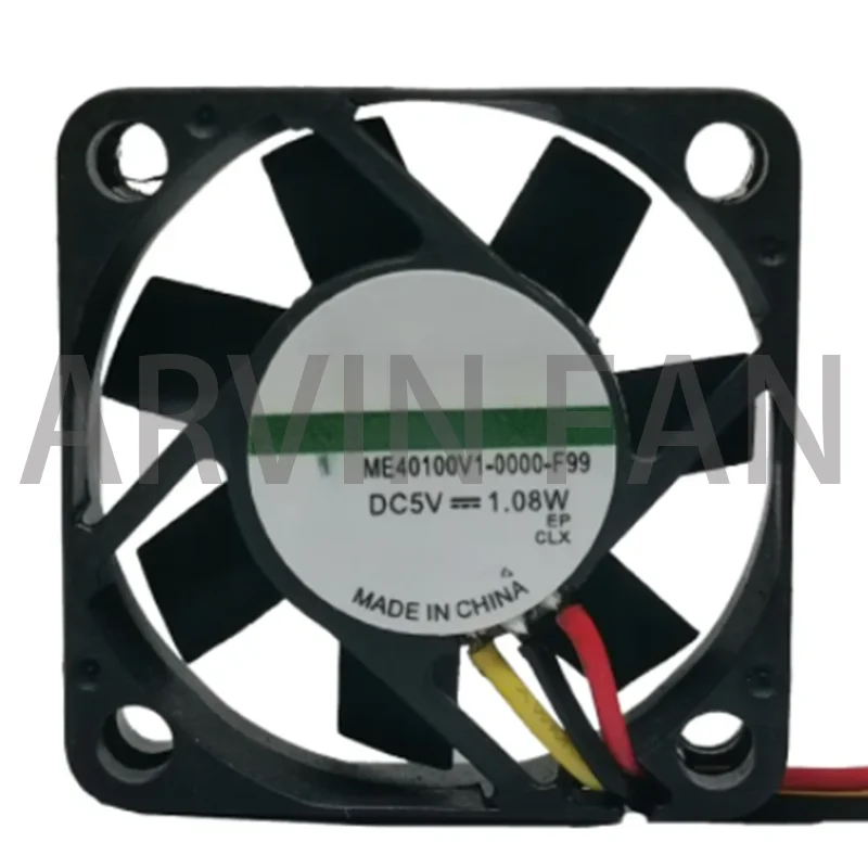 

Cooling Fan ME40100V1-0000-F99 5V 1.08W 3 -wire Speed Fan 40*10*10MM 40mm