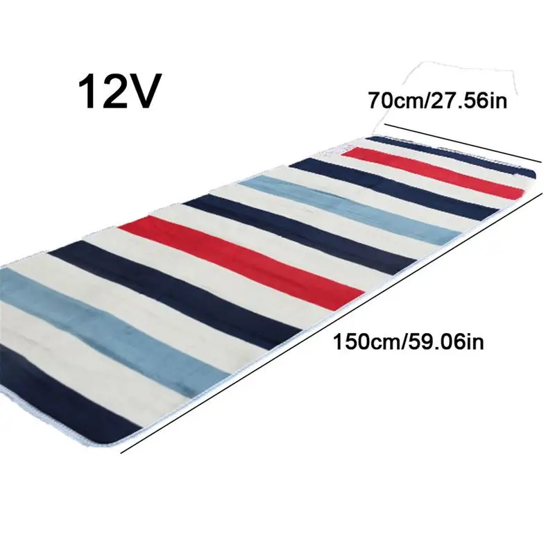 Machine Washable Car Electric Blanket 12V Heated Travel Blanket Double Body Warmer Heated Blanket Mattress Thermostat Blanket