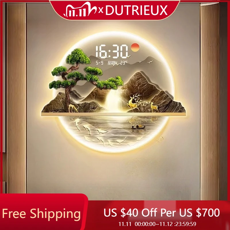 

Round Irregular Wall Clocks Decoration Japanese Restaurant Minimalist Clock Wall Creative Relogio De Parede Hotel Furniture