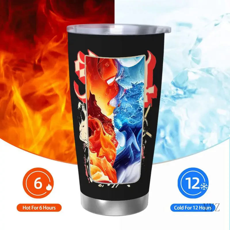 Vaso de música fantasma de 20oz, taza de café de roca aislada al vacío, acero inoxidable, tazas para el hogar y la Oficina, botella de agua