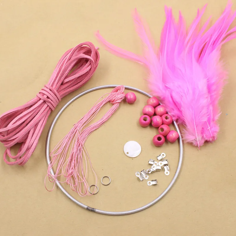 Craft DIY Dream Catcher Kit Art Gift Accessory Blue Decoration Wall Ornament Home Decor 4 Colors Fun Fashion Crochet