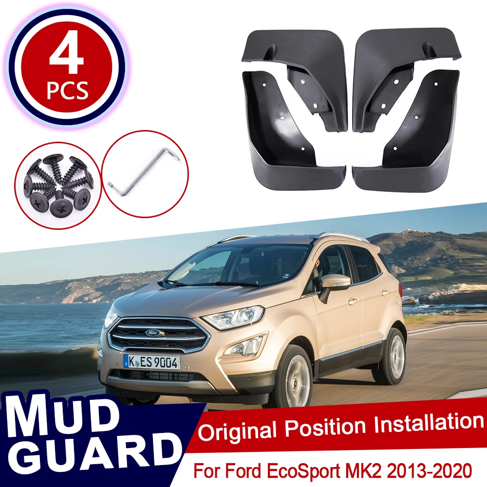 

for Ford Ecosport 2 MK2 2013~2020 Car Mud Flaps Mudguard Splash Guards Fender Mudflaps Flap Accessories 2015 2016 2017 2018 2019