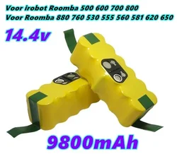 New 14.4V 9800mAh Replacement NI-Mh Battery for iRobot Roomba 500 600 700 800 Series for roomba 880 760 530 555 560 581 620 650