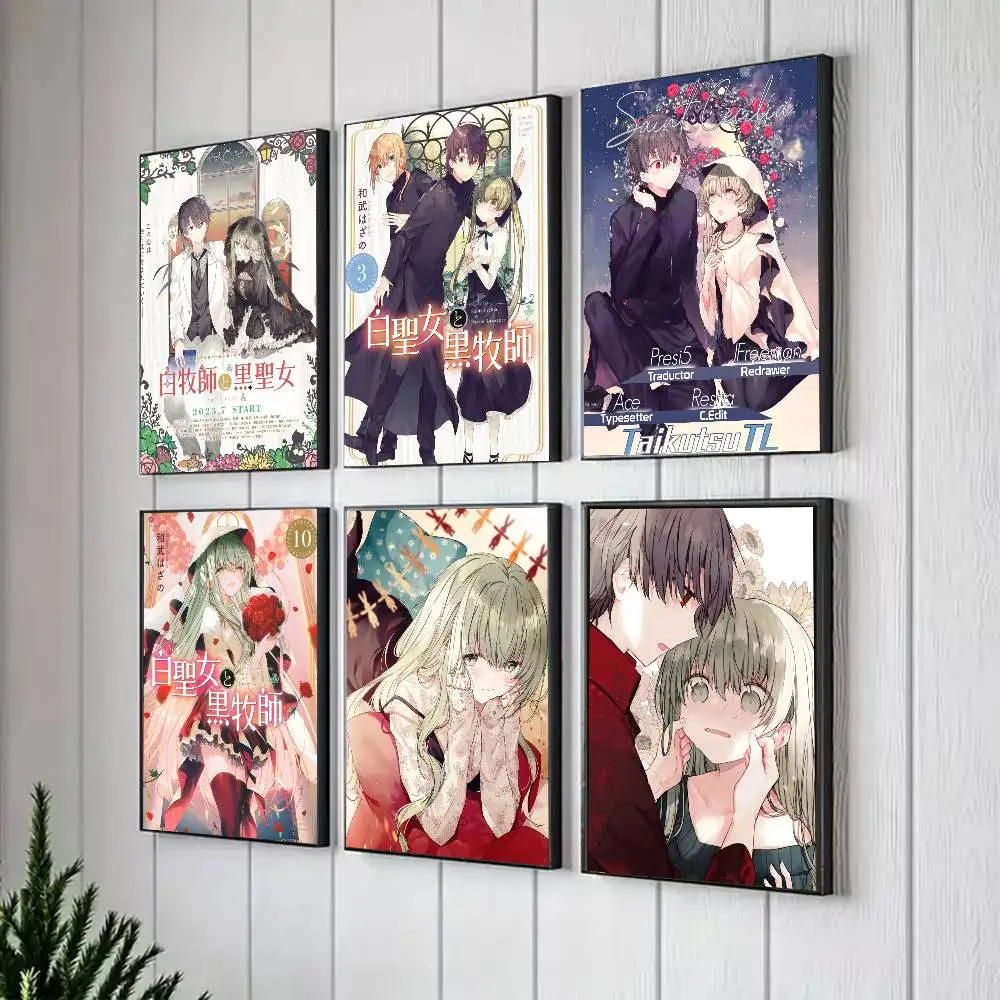 Saint Cecilia And Pastor L-Lawrence Anime Art Sticky Wall Waterproof Home Living Room Bedroom Bar Aesthetic Decoration