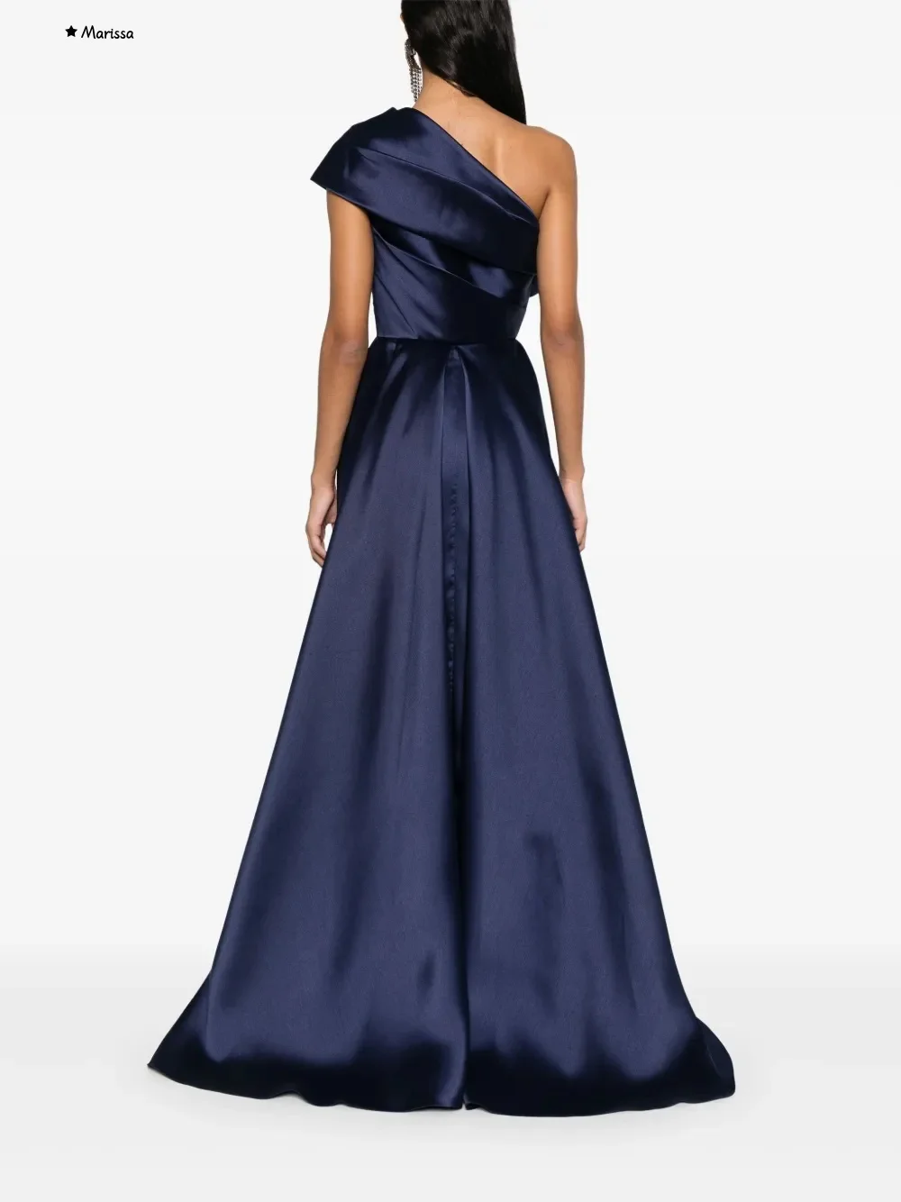 Marissa a-ligne longue modèle robes élégantes pour femmes pour robe de soirée de mariage robes de soirée luxueuses 2025 sur mesure ruban bal