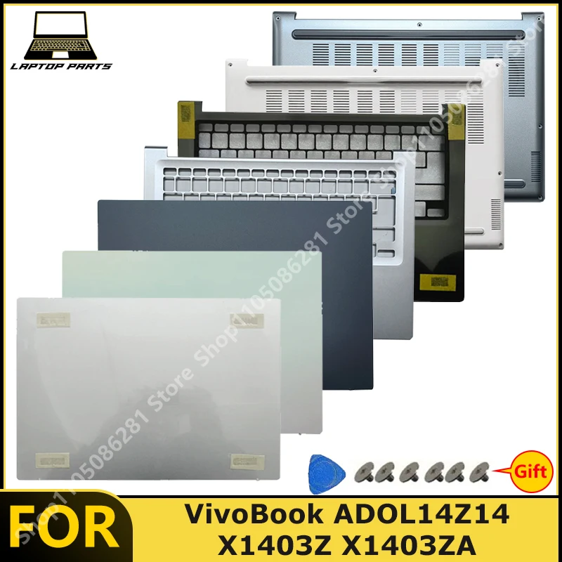 For VivoBook ADOL14Z14 X1403Z X1403ZA LCD Back Cover/Top Shell Palm Rest Bottom Case New replacement parts