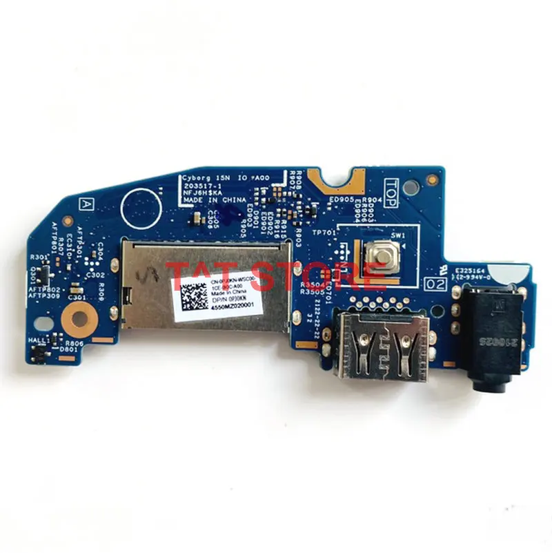 

original for Dell Inspiron 5518 5510 5515 Power Button Board USB SD Card Reader board 0PJ0KN PJ0KN test good free shipping