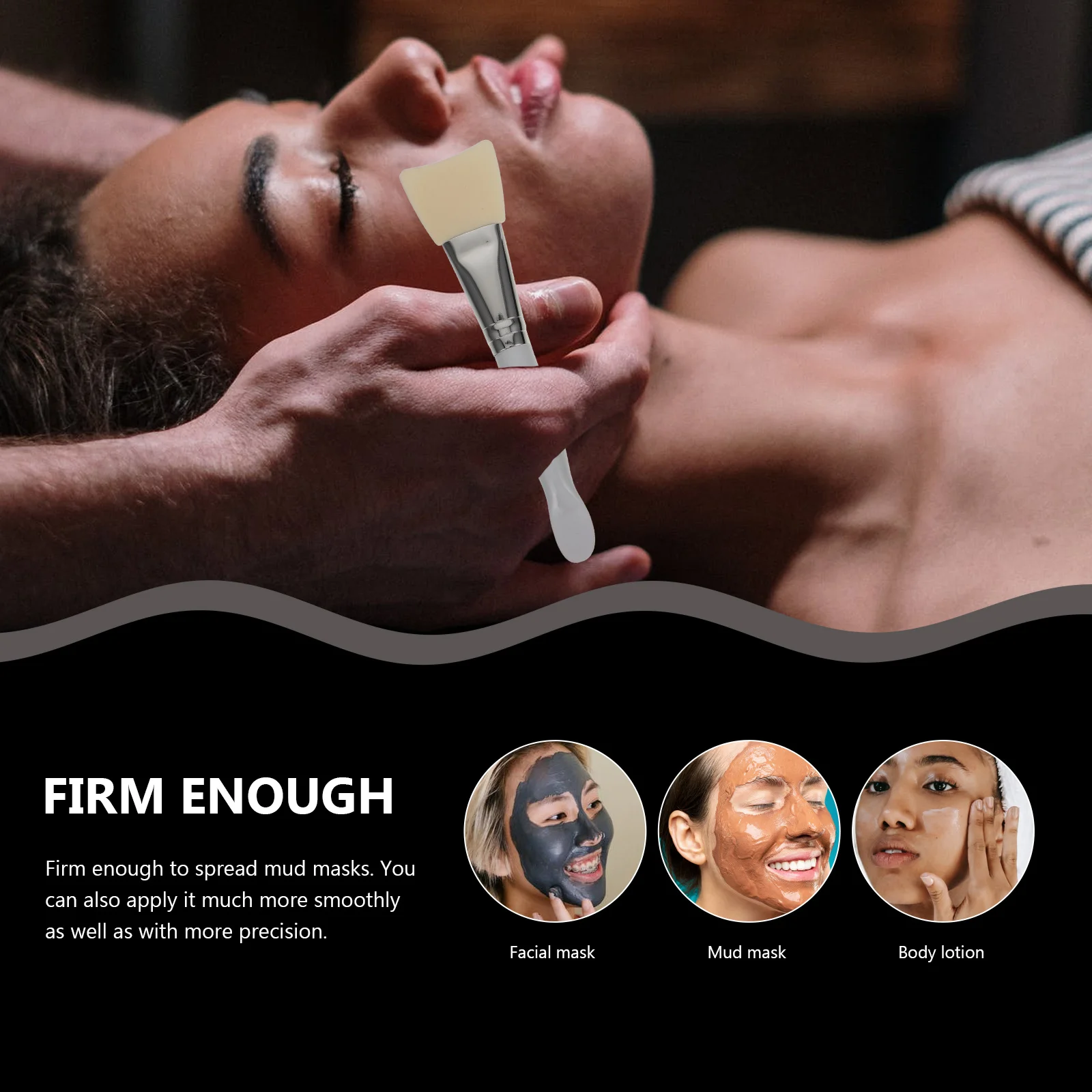 

3 Pcs Mask Mud Brush Face DIY Hand Tools Facial Masks Frosted Silicone Nylon Making Stirring Miss