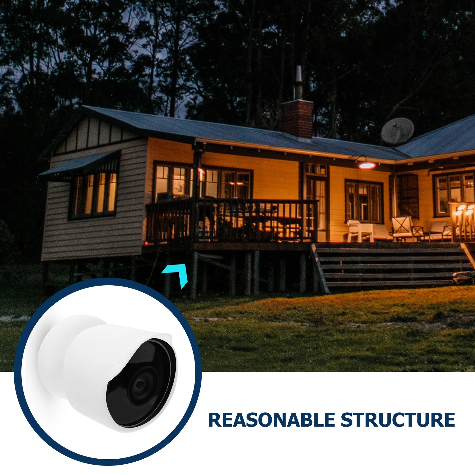 

Camera Rain Cover For Nest Outdoor Security Camera Protective Housing Sunshade Waterproof Shell Surveillance Monitor Accessories