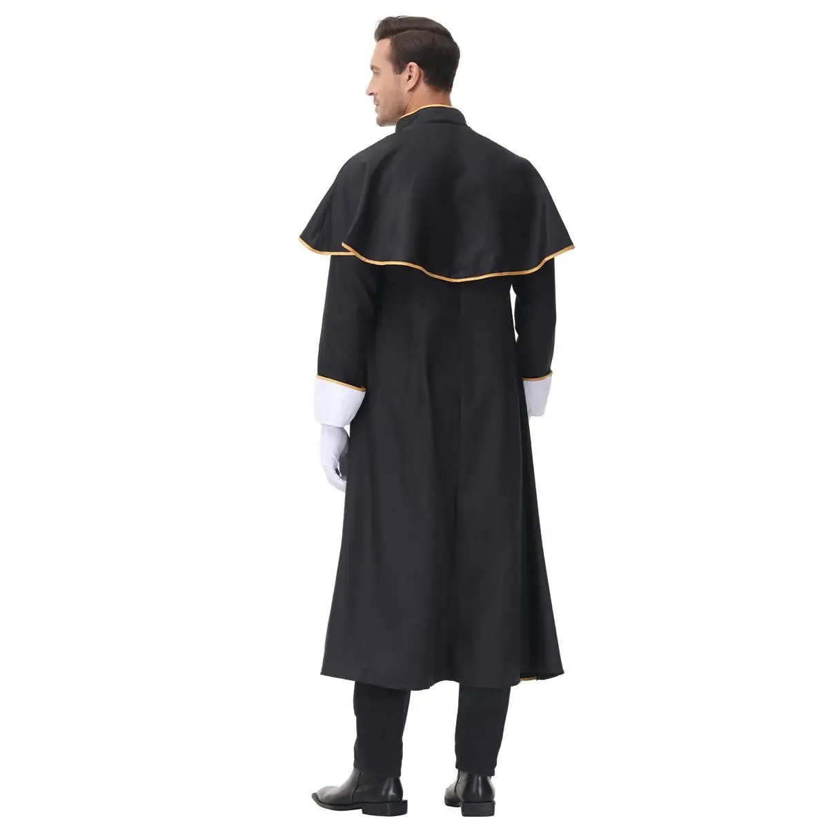   Novo medieval feiticeiro sacerdote cosplay traje loween morte deus robe role-plang outfit traje tradicional chinês feminino