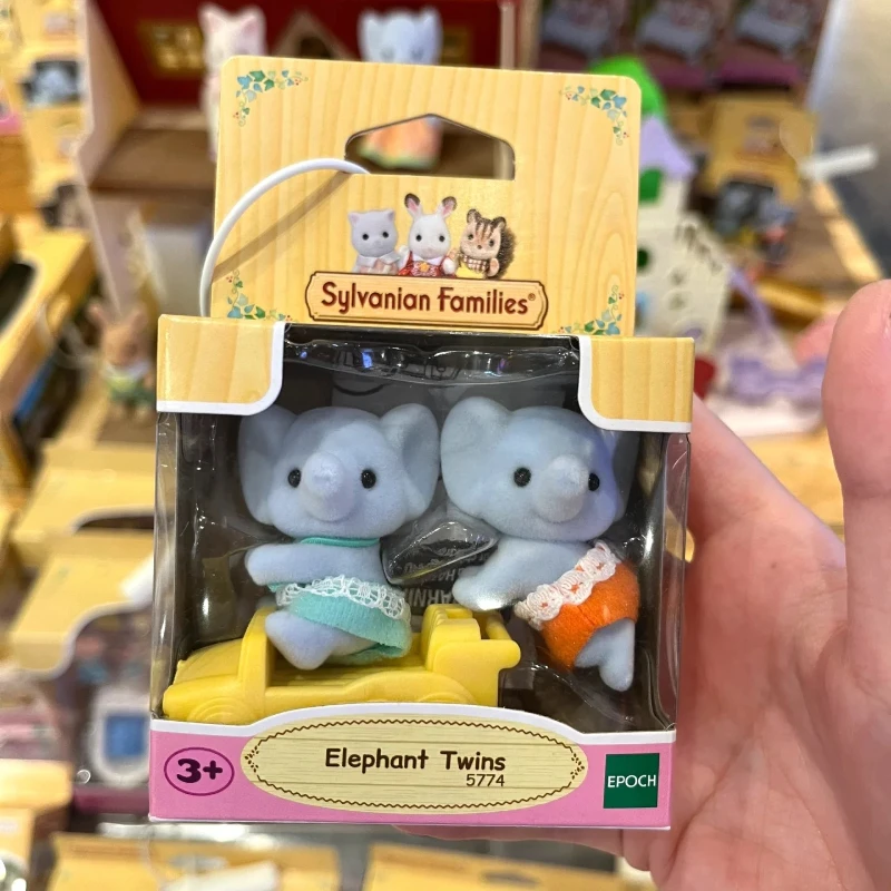 

Sylvanian Families Calico Critters, оригинальные семейные куклы для девочек, фигурки T Valmines, игрушки для девочек, милые аниме-слон-близнецы