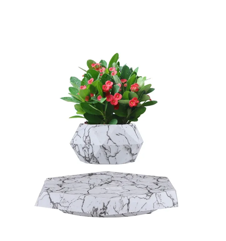 

Maglev marble potted plant creative home balcony shopping mall hotel green garden ornament