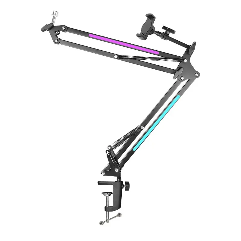 Professional Desktop Microphone Stand With Lighting RGB