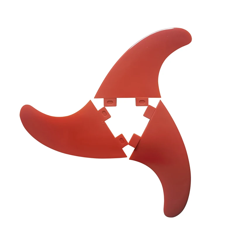 

UPSURF FCS G5 Medium Red Color Surfboard Honeycomb Fin Plastic Material Surfing Board 3pcs per set Surfcasting Accessories