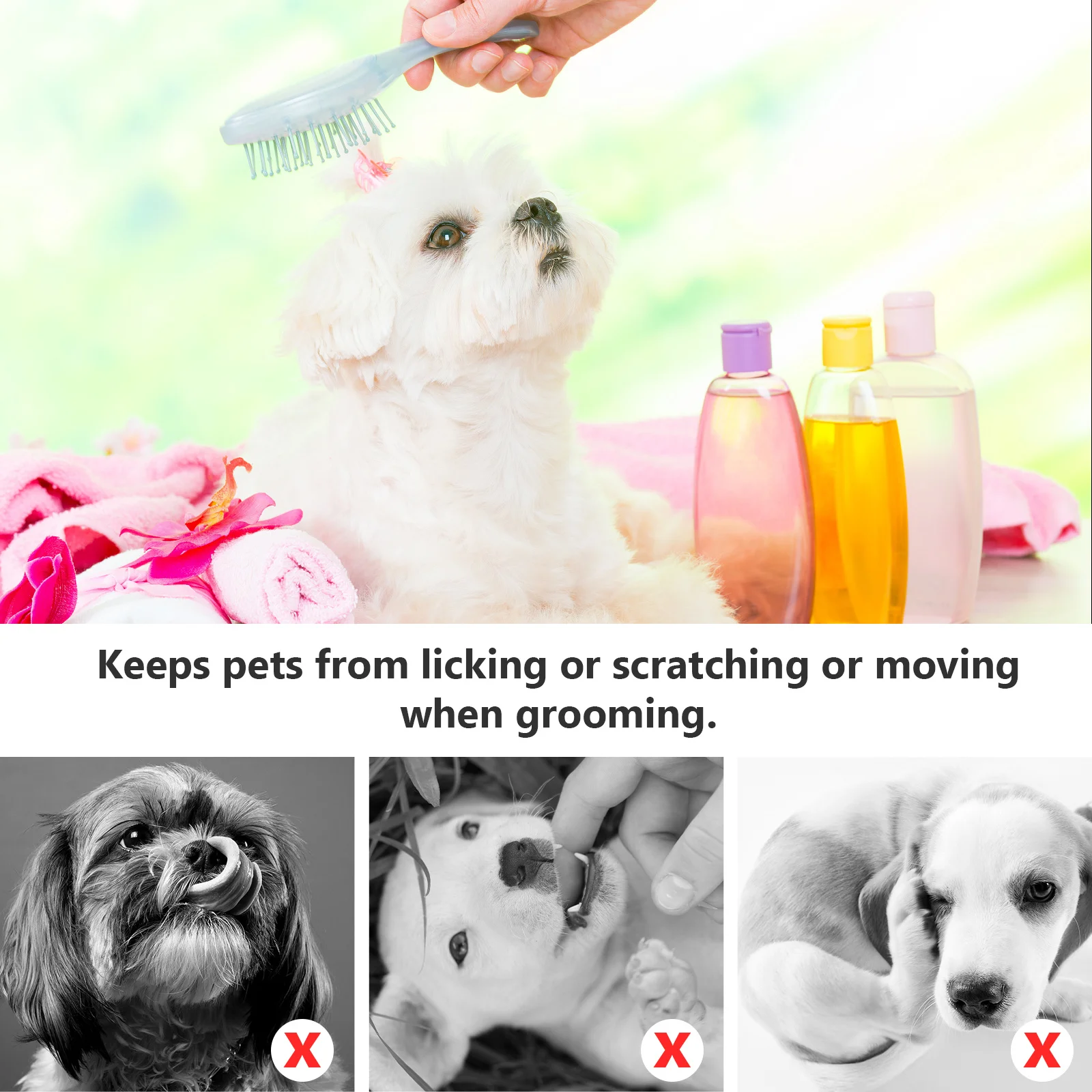 

1pc Hammock For Dogs Cats Durable Premium Material No Licking Scratching During Grooming Pet Beauty Helper Dog Grooming