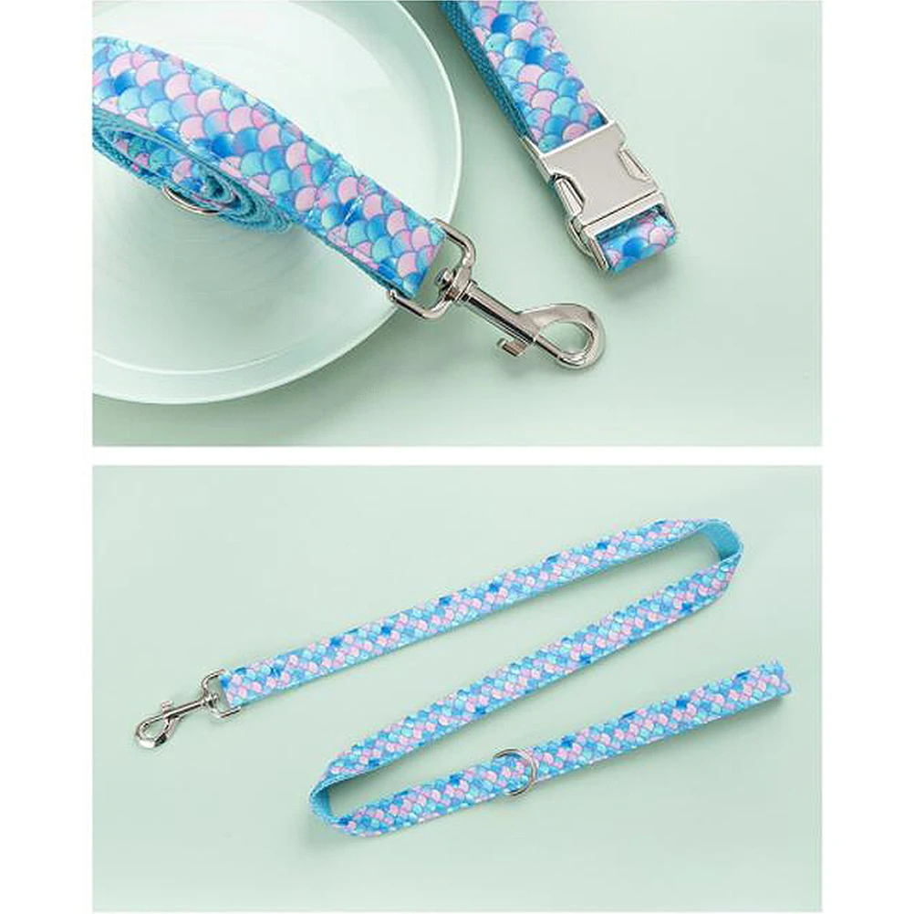 

Pet Harness Comfortable Neck Strap Dog Chain Collars Traction Rope Nylon Durable Breathing Material Safe Design Outdoor Pet
