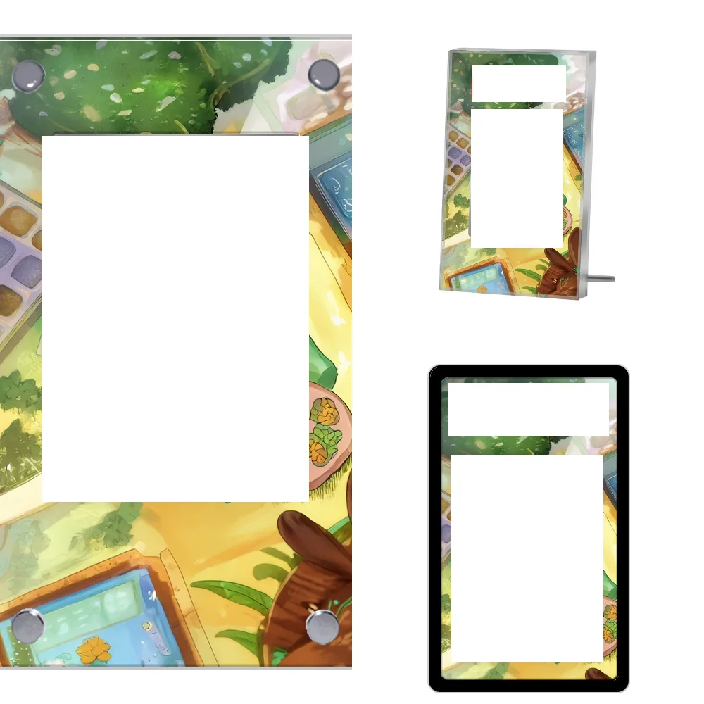 Дисплей с картами покемонов PTCG Eevee, коллекция аниме-игр, расширенные художественные подарки, акриловый защитный чехол, брелок T