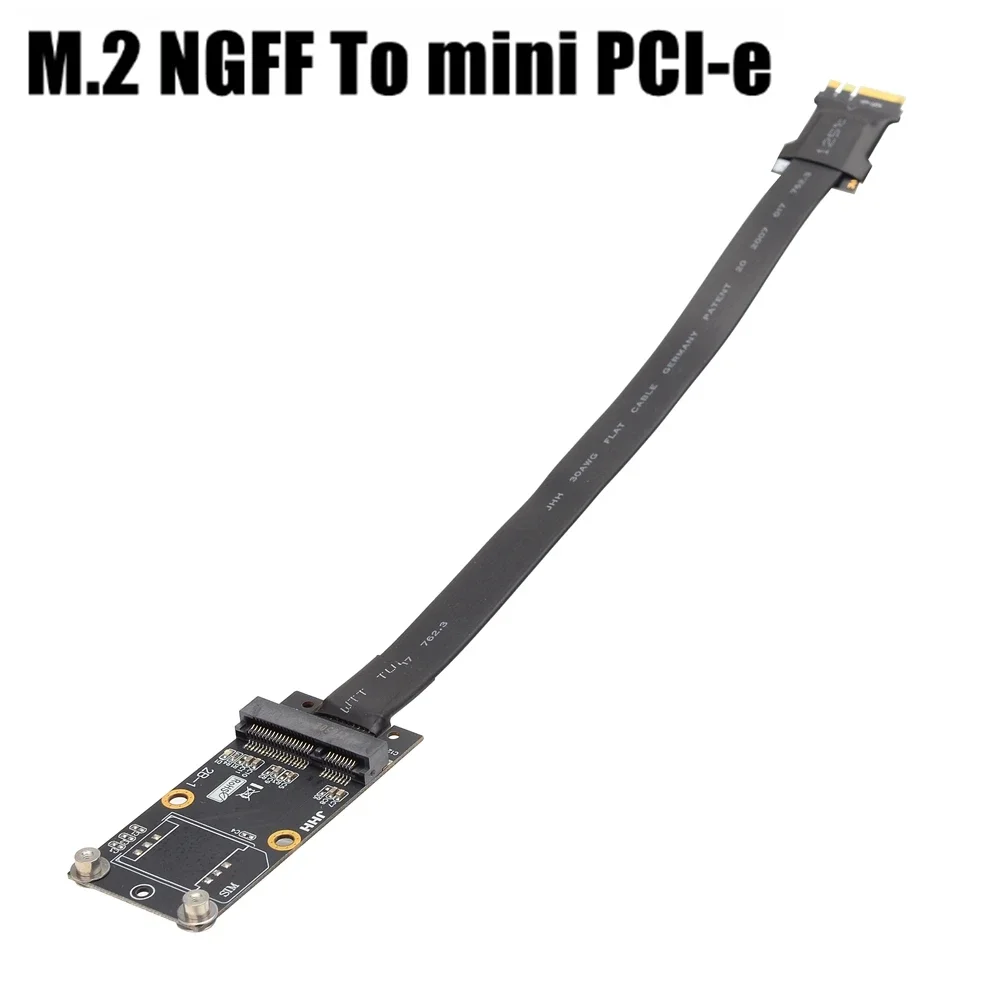 mPCIe to M.2 Key A.E.Extension Cable Mini Pcie mPCI-e Riser Card to NGFF M2 A.E.Slot Extension Adapter Cable PCIE 3.0 Full Speed