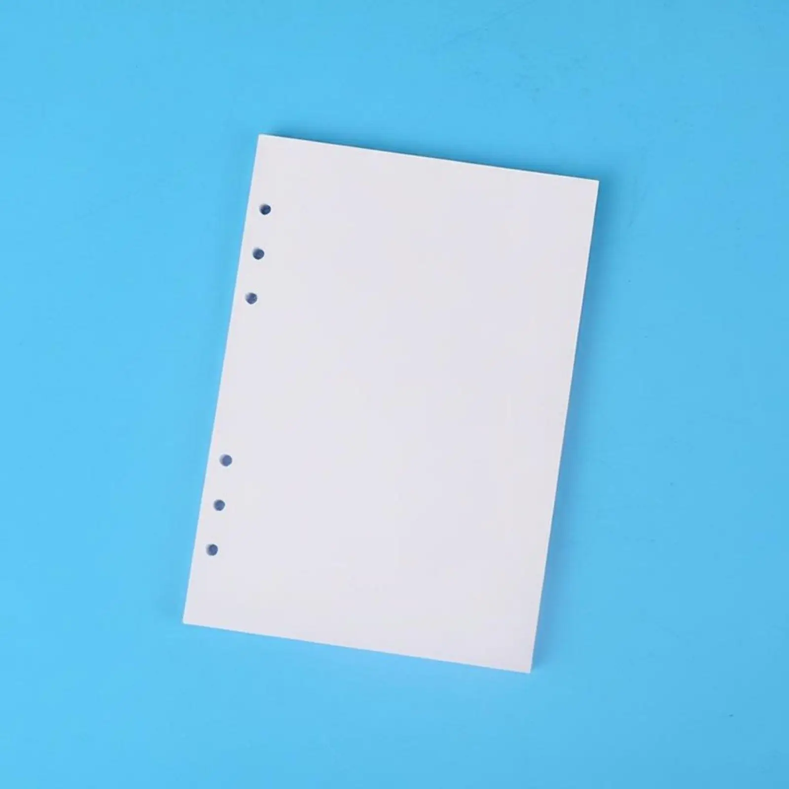 Blank 6 Hole Loose Leaf Paper 80 Sheets Thick Paper for Half Letter Binder Creative Writing Pad