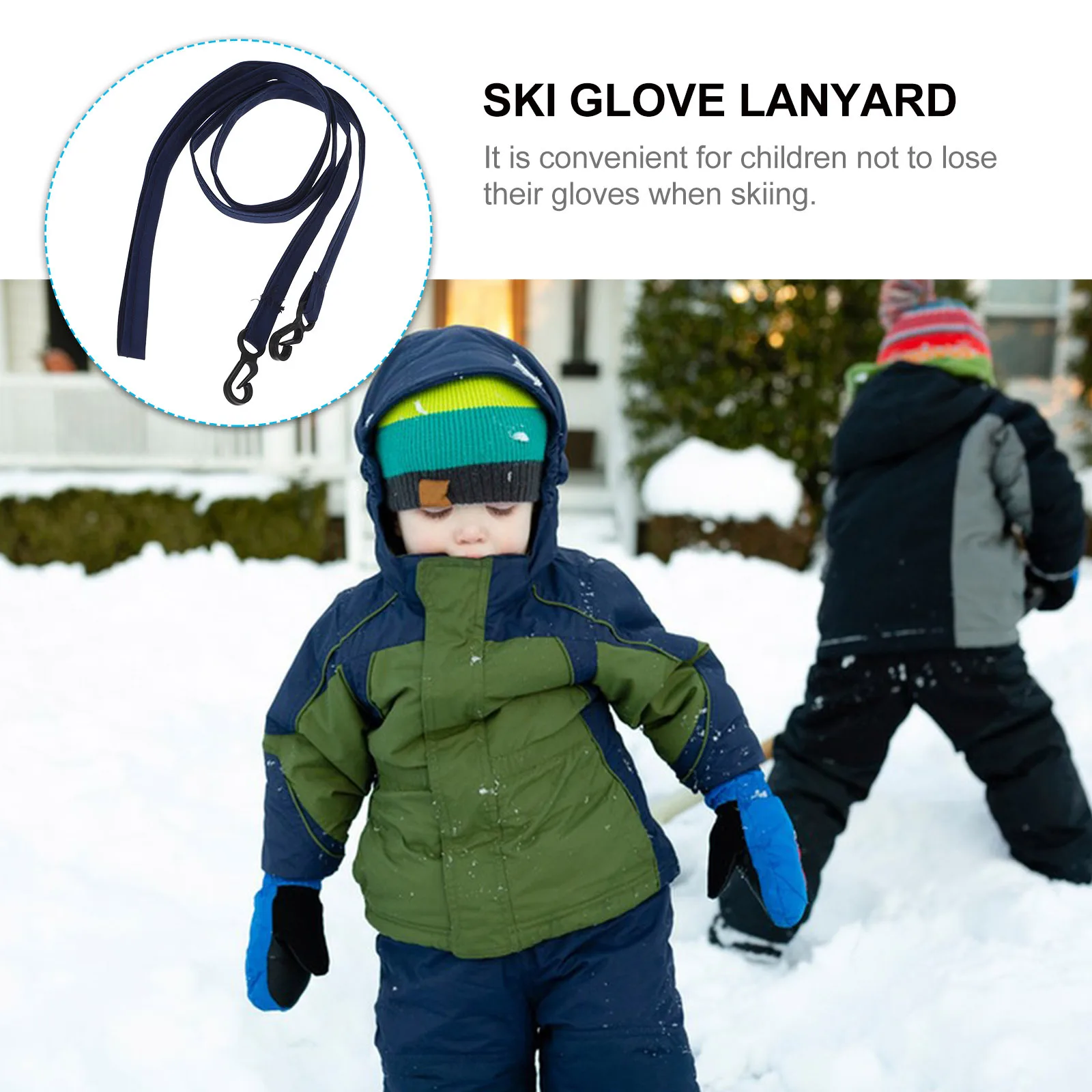 

Skiing Glove Leash For Kids Anti-Lost Mittens Rope Durable Nylon Gloves Strap Winter Sports Safety Gear Outdoor Snow