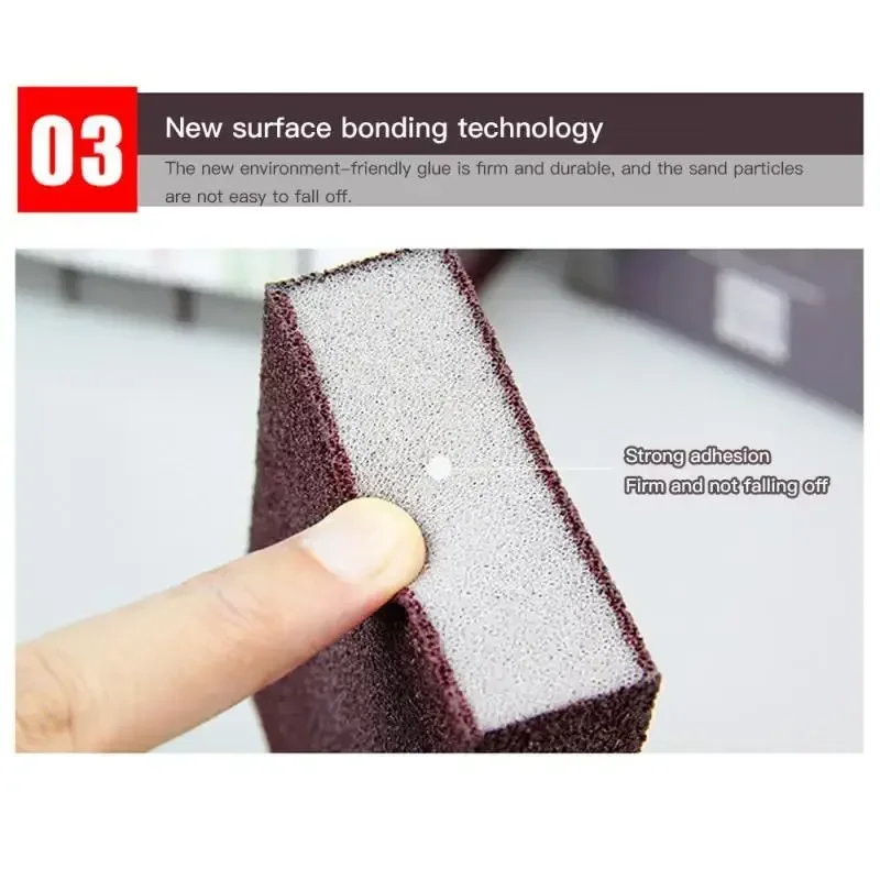 Emery Sponge Cleaning Sponge Effective Pan Pots Scrubber Carborundum Cleaner for Kitchen Cleaning Tools