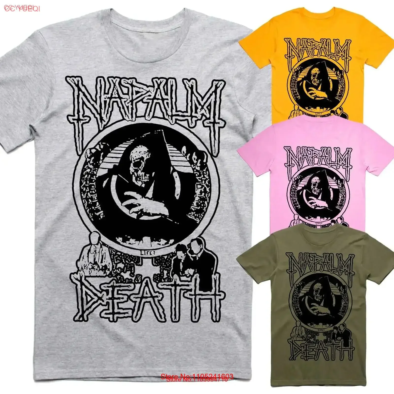 Футболка мужская хлопковая Napalm Death Live Corruption, все размеры S-5XL, с принтом группы, обложкой альбома, винтажная, выстиранная, стильная, эластичная