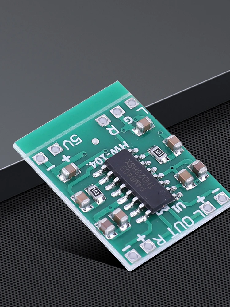 Dual Channel Power Amplifier Board, Módulo PAM8403, Classe D, 2 Canal Módulo Amplificador de Áudio, 2x3W, DC, 5V, 5.5V Power Supply