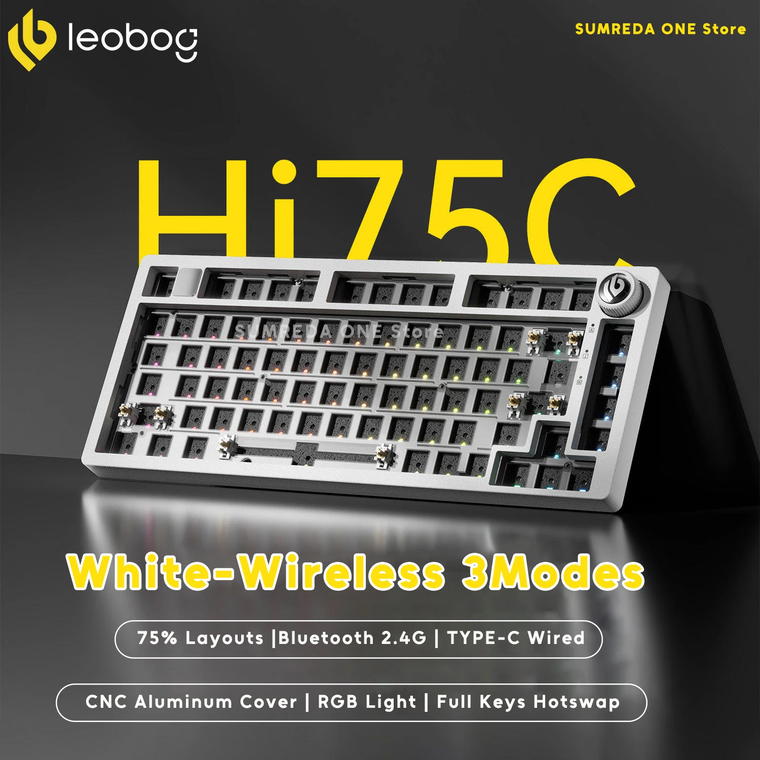 Leobog Hi75C ゲーミングアルミワイヤレスメカニカルキーボードキット