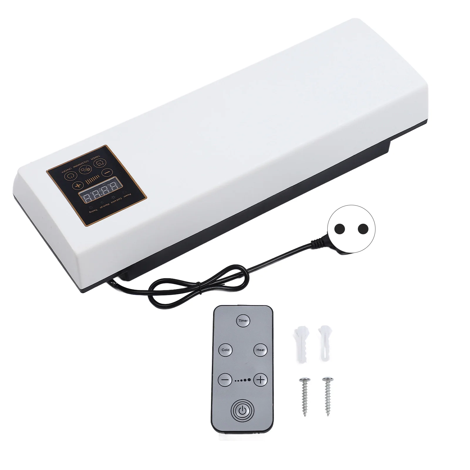 مكيف هواء مثبت على الحائط ، مروحة تيار متردد صغيرة للمنزل ، تبريد ، تدفئة ، جهاز تحكم عن بعد ، تشغيل هادئ ، RV