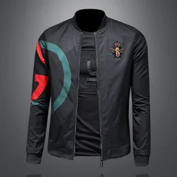 New Spring and Autumn Round Neck Baseball Jacket Men's Jacket Luxury Fashion Designer Casual Slim fit Coat  bomber jacket men